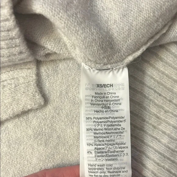 Gray V-Neck Sweater - Picture 3 of 5